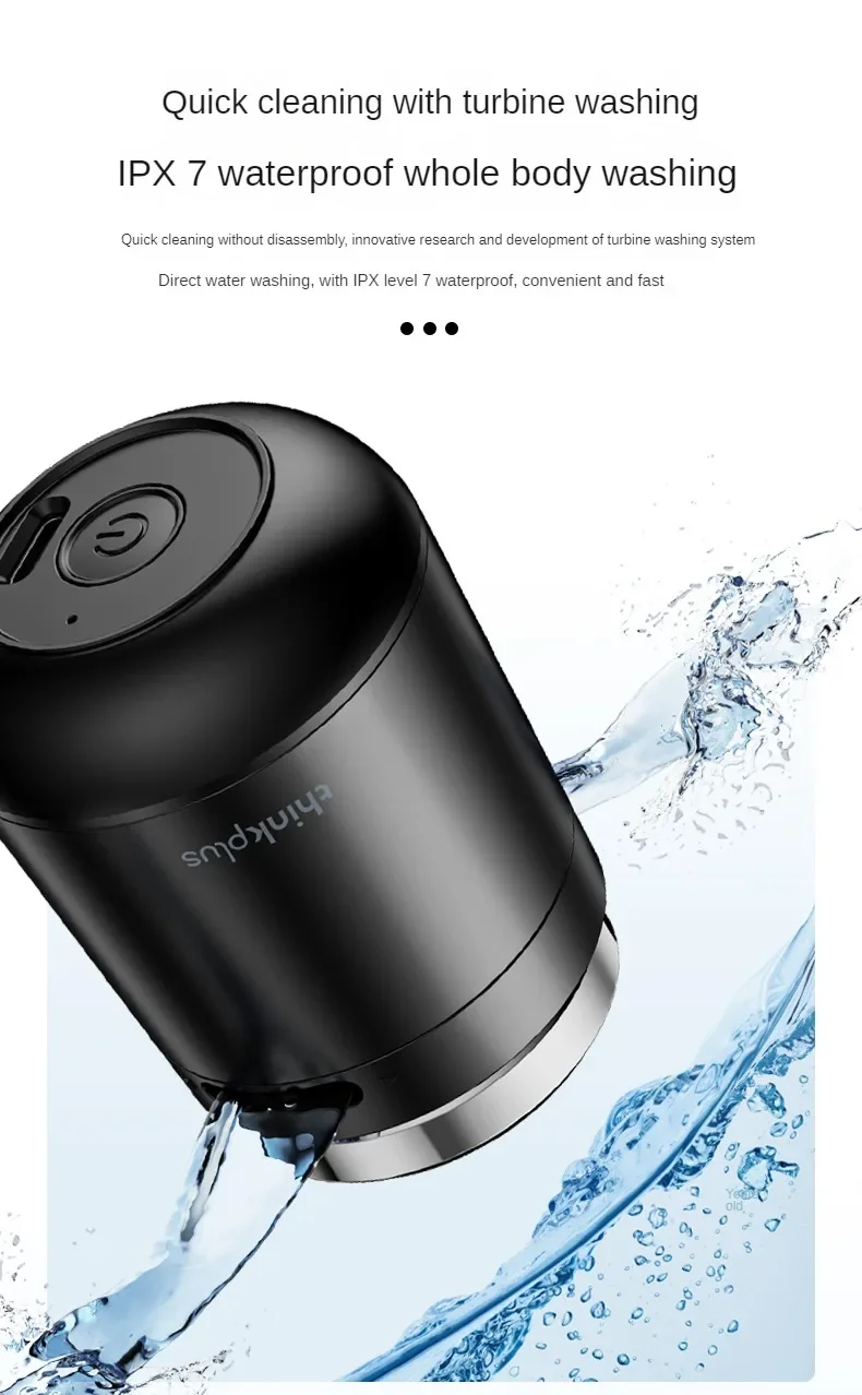 Lenovo ES20 Electric Shaver High-speed Motor Metal Body Alloy Blade for Quick Cleaning IPX7 Waterproof Whole Body Water Wash