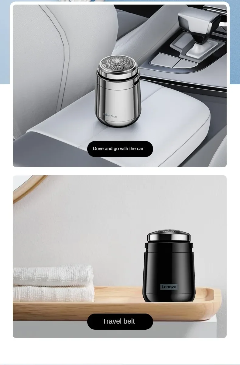 Lenovo ES20 Electric Shaver High-speed Motor Metal Body Alloy Blade for Quick Cleaning IPX7 Waterproof Whole Body Water Wash