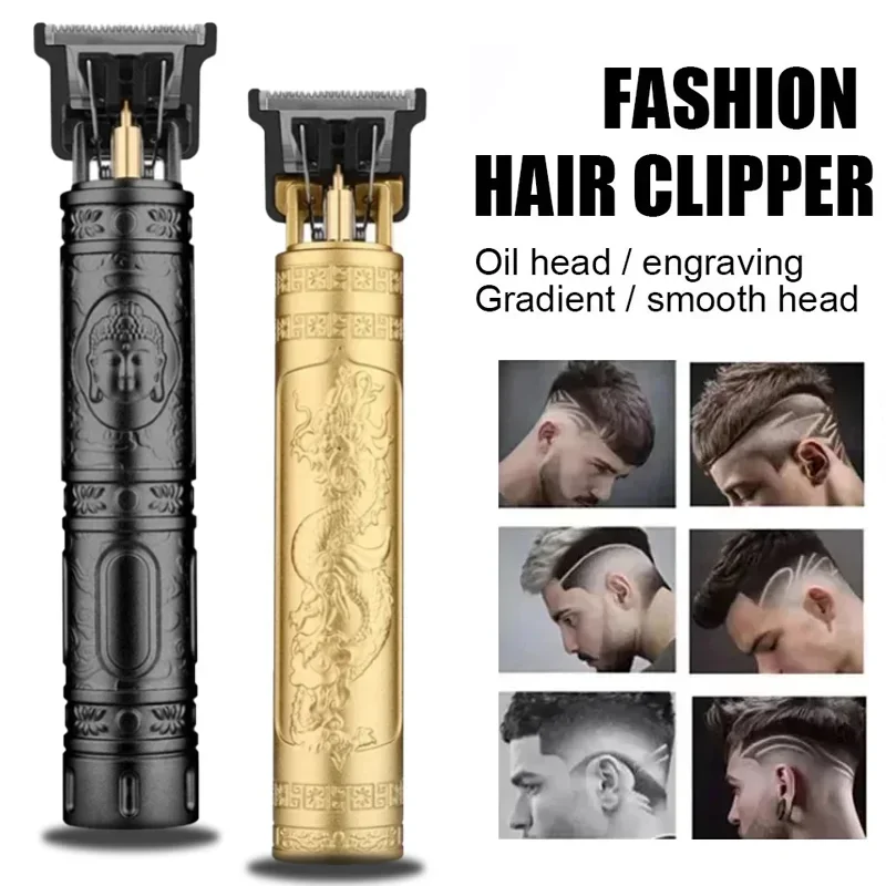 2026 T9 Electric Hair Clipper 0mm Bald Fade Professional USB Rechargeable Trimmer Portable Barber Shaver for Men Home Haircut
