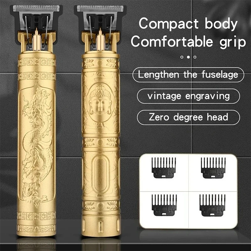 2026 T9 Electric Hair Clipper 0mm Bald Fade Professional USB Rechargeable Trimmer Portable Barber Shaver for Men Home Haircut