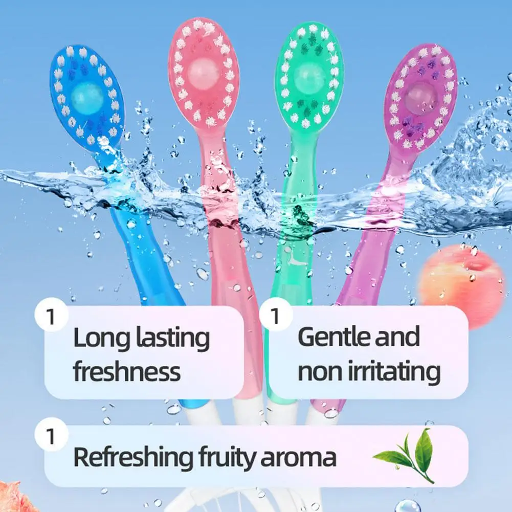 Portable Travel Toothbrush Set Disposable Exploded Bead Toothbrush with Floss Portable Travel Toothbrush With Dental Floss