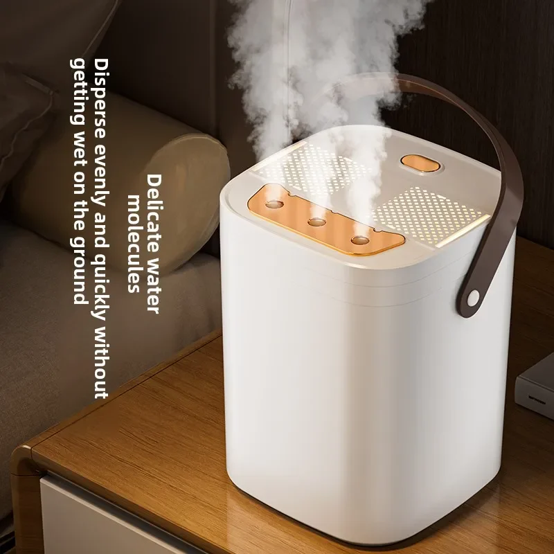 TINSOL 1.8L Three-Hole Spray Humidifier with Dual Filter USB Large Capacity Home/Dormitory/Bedroom/Office Night Light Humidifier