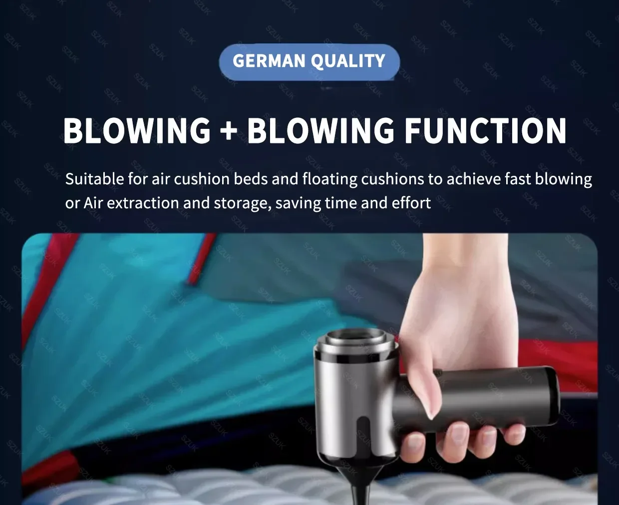 SZUK Car Vacuum Cleaner 2026 Handheld Vacuum Cleaner 8000PA Mini Air Blower Pet Hair Cleaning Machine Wireless Portable Cleaner