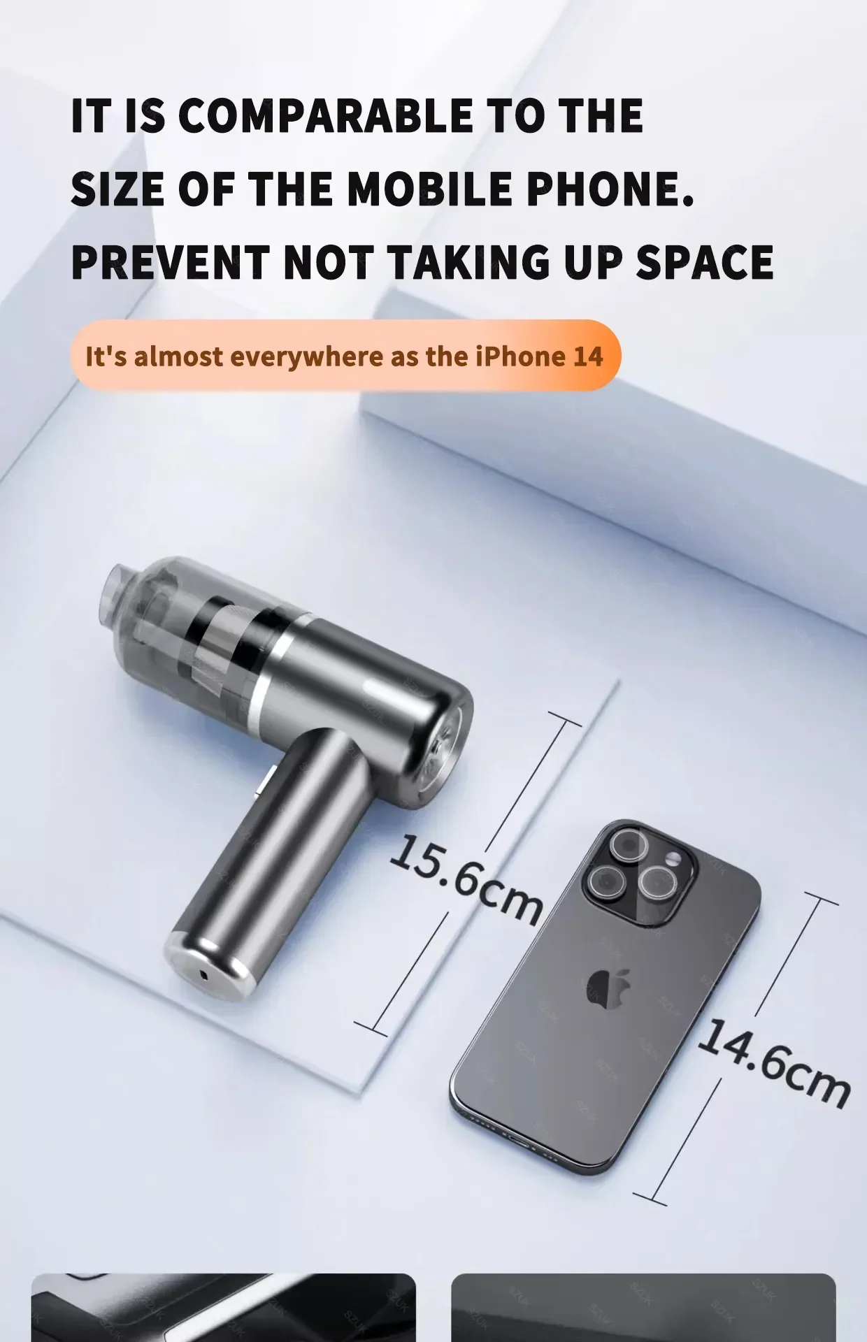 SZUK Car Vacuum Cleaner 2026 Handheld Vacuum Cleaner 8000PA Mini Air Blower Pet Hair Cleaning Machine Wireless Portable Cleaner