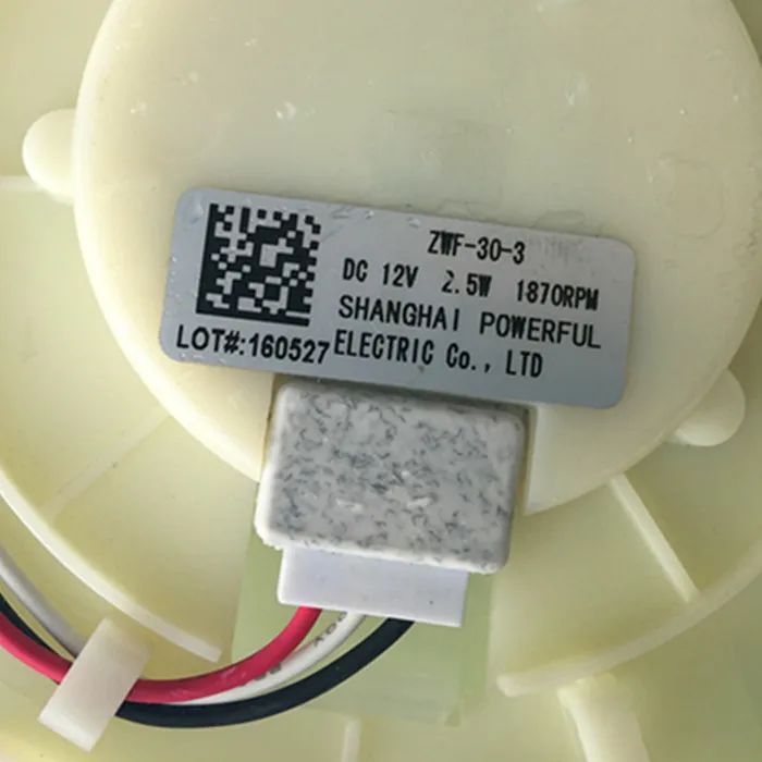 New for Refrigerator Motor ZWF-30-3 Refrigeration ZWF 30 3 DC12v 2.5w Fan for Samsung Haier Midea Refrigerator Parts BCD-430WP9C