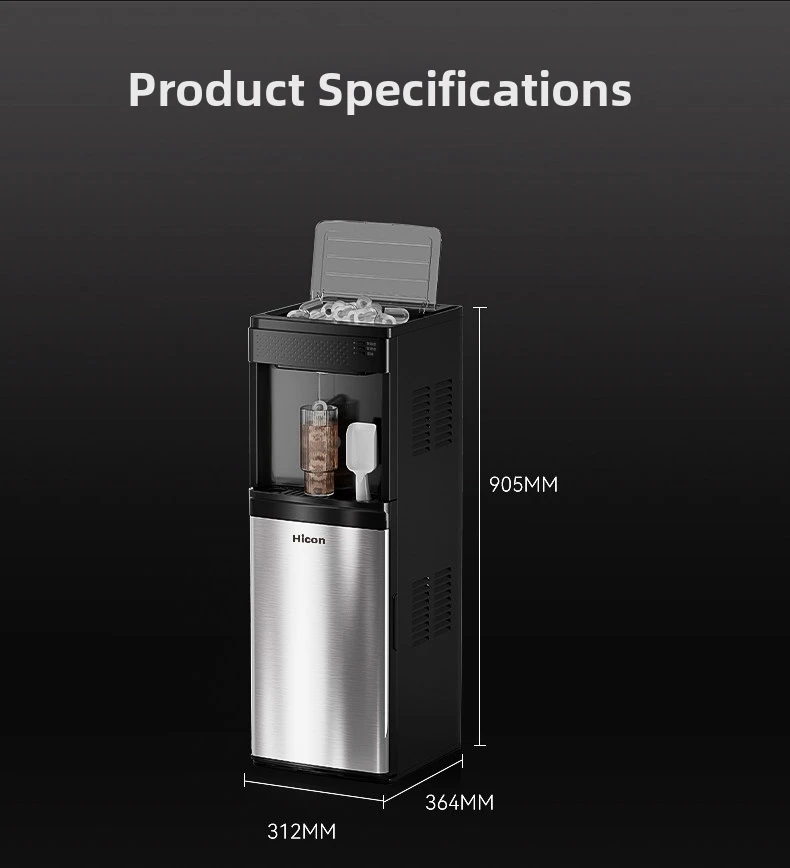 Ice Maker & Water Dispenser Combo, Countertop Ice Machine with Hot & Cold Water, Self-Cleaning Ice Maker for Home Office, Smart