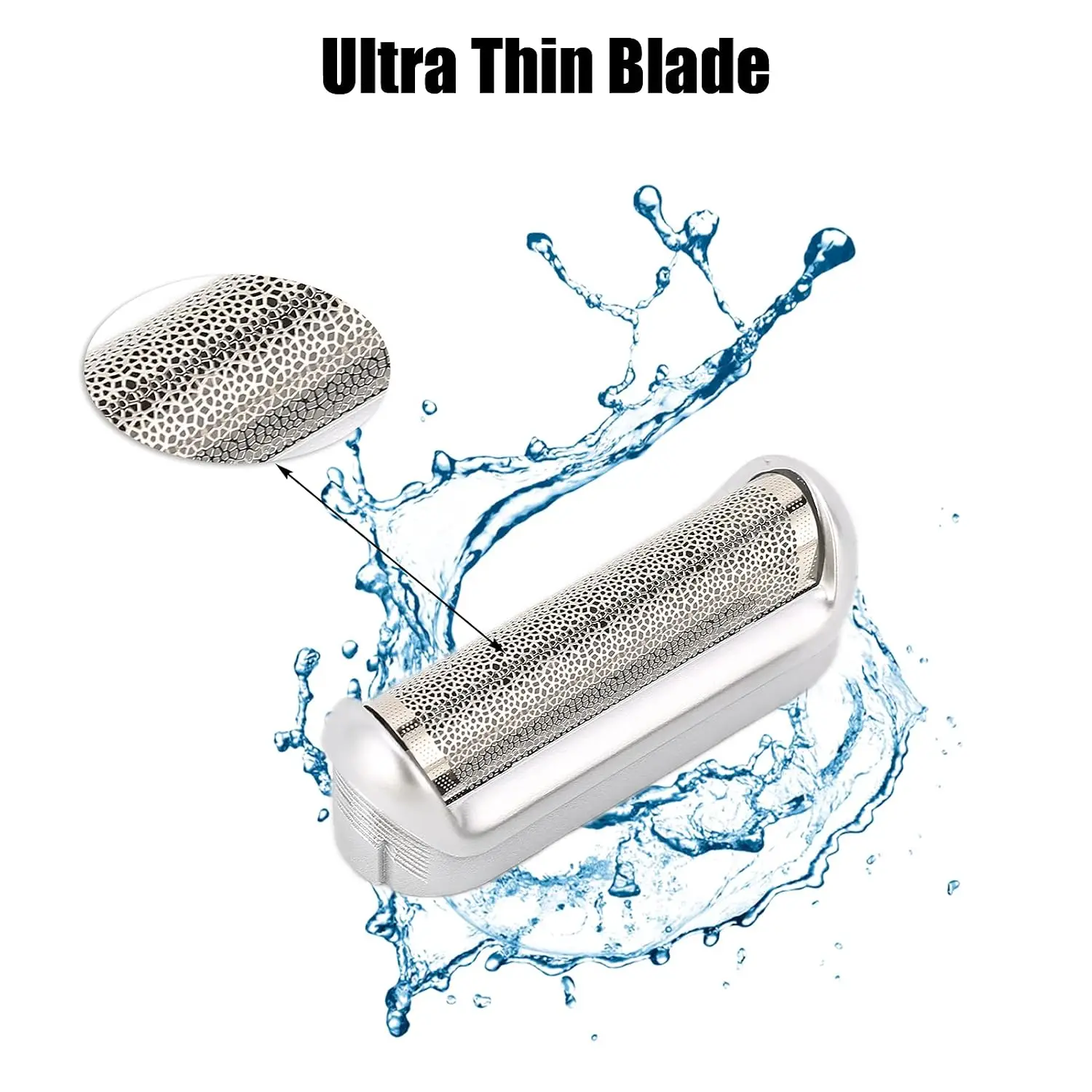 5S Shaver Foil & Cutter Blade Set Compatible with Braun M30 M60 M90 P50 P70 P80 5604 5607 5609 Razor Replacement Head Parts