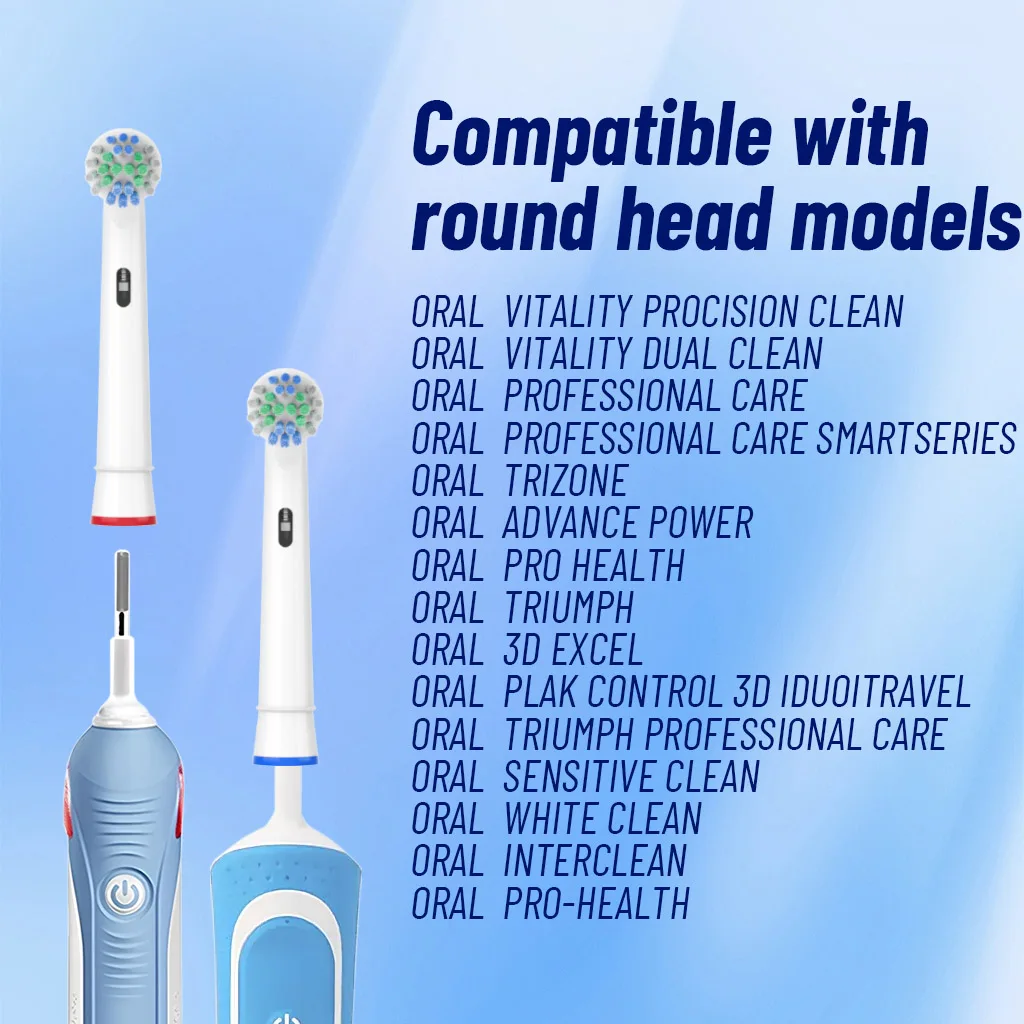 4/8/12/16/24/40PCS Replacement Toothbrush Heads Compatible with Oral Braun -B Professional Electric Toothbrush Heads Brush Heads