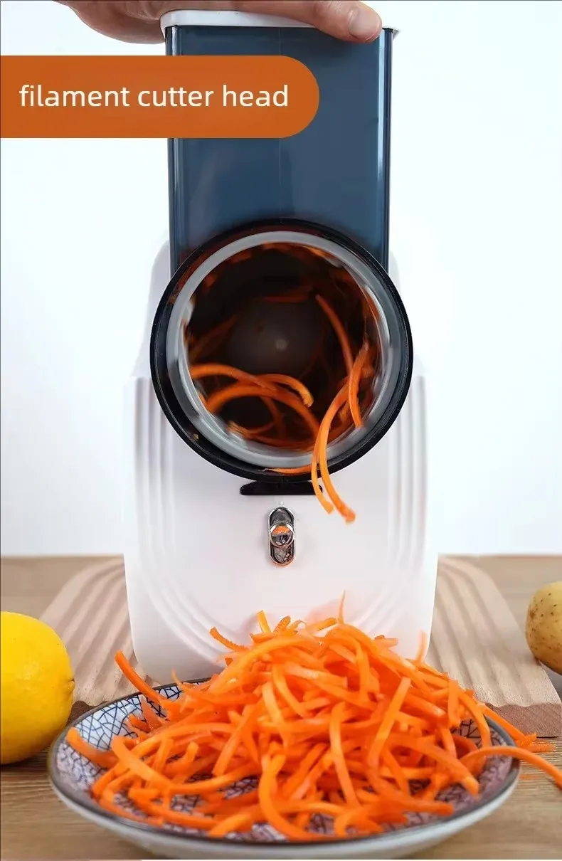 Home Kitchen Electric Vegetable Cutter and Shredder with Versatile Slicing Functions