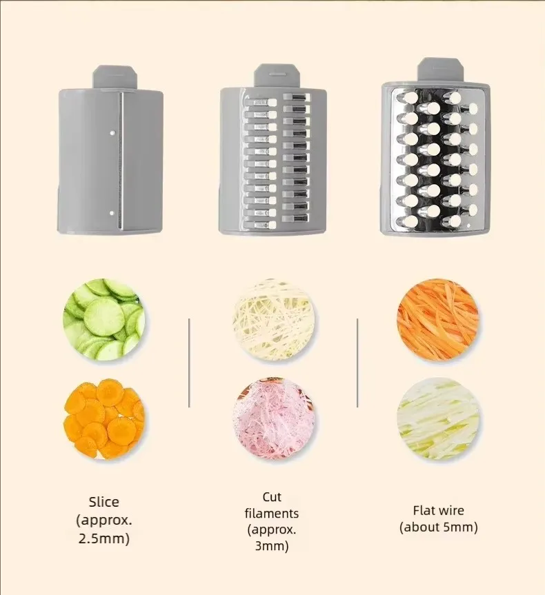 Home Kitchen Electric Vegetable Cutter and Shredder with Versatile Slicing Functions