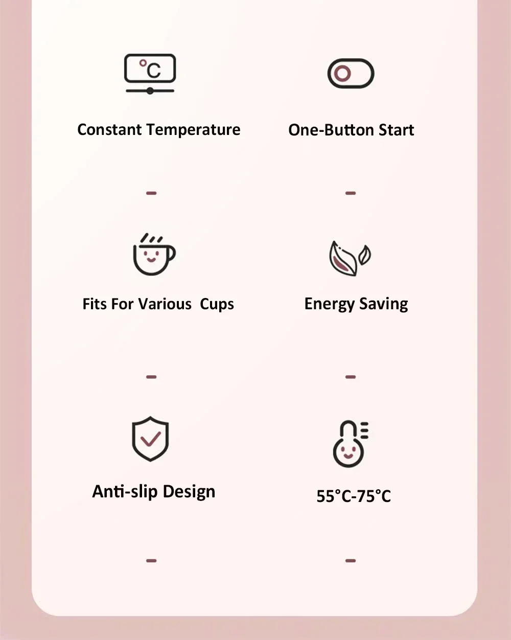 USB Powered Cup Heater Digital Display Smart Constant Temperature Mug Warmer Office Desktop Coffee Tea Milk Heating Coaster