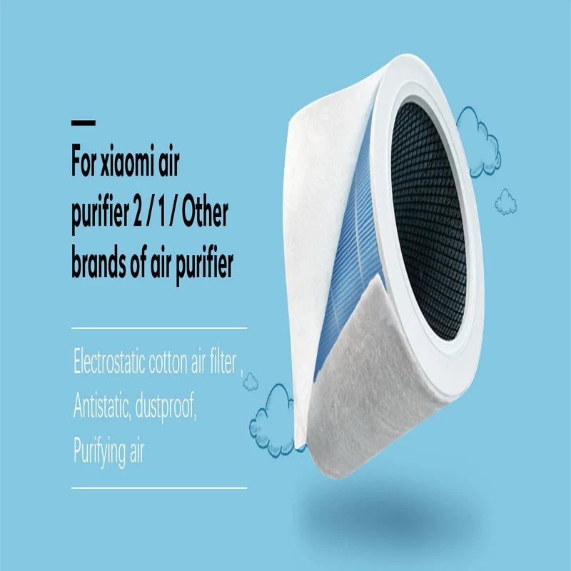 10 PCS Electrostatic Cotton Anti-dust Air purifier Filter for xiaomi mi 1/2/2S hepa air filter Universal Air purifier PM2.5