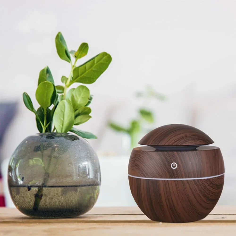 Mini USB Ultrasonic Humidifier Aromatherapy With Colorful LED Night Light For Office Bedroom Dorm Room Desktop Personal Use