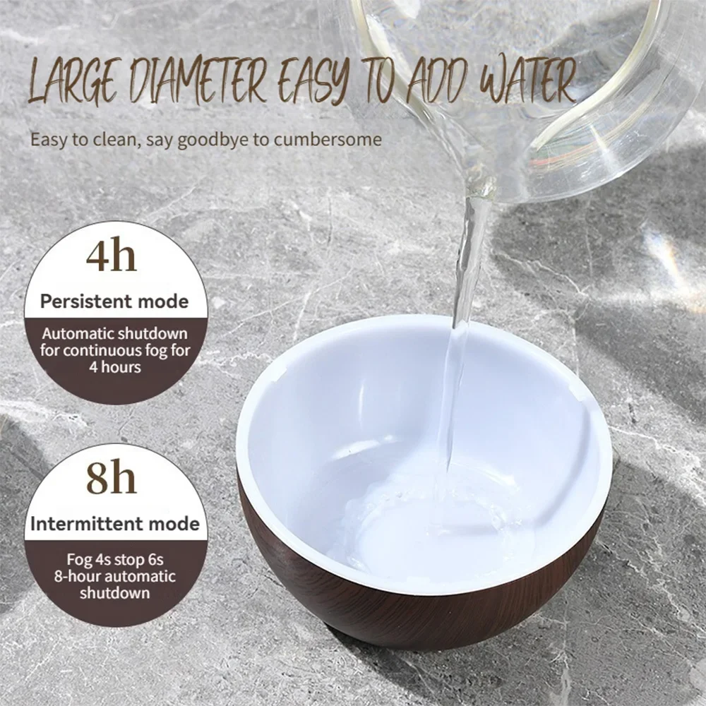 Mini USB Ultrasonic Humidifier Aromatherapy With Colorful LED Night Light For Office Bedroom Dorm Room Desktop Personal Use