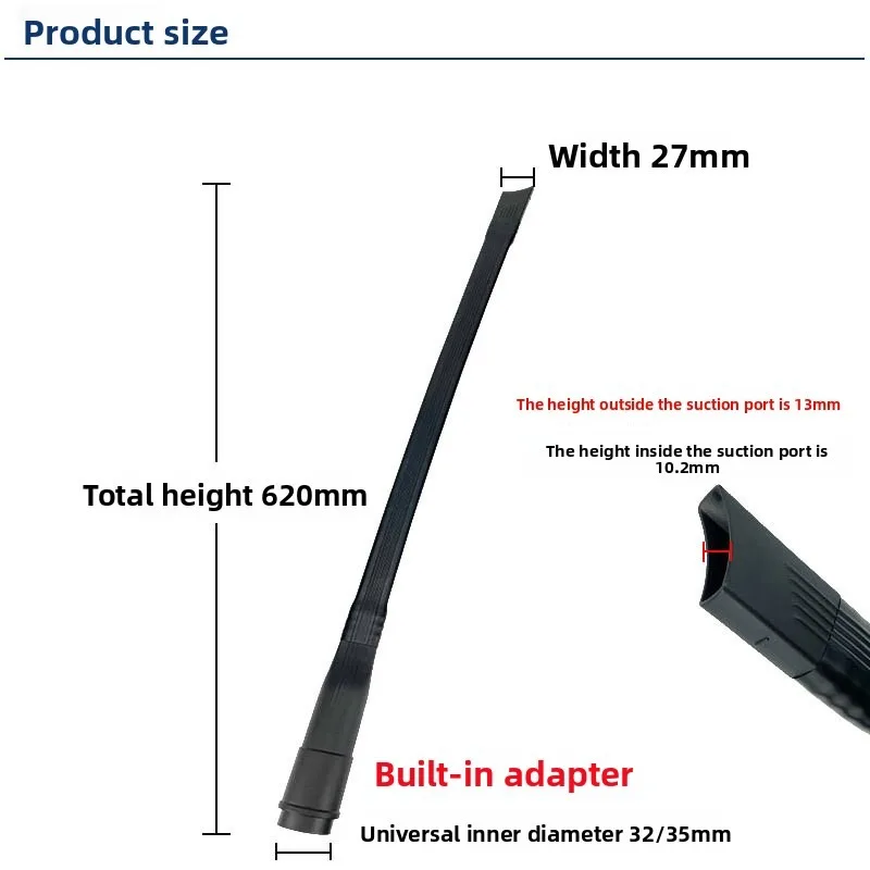 35mm-32mm Hose Vacuum Cleaner Adapter Replacement Port Durable Black Crevice Tool Accessories Kit Corner Flexible New