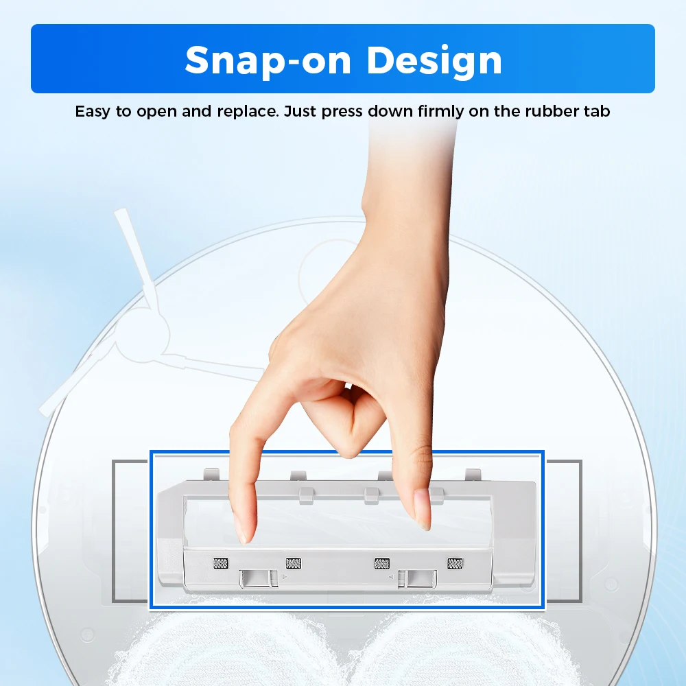 Main Brush Cover For Roborock Q Revo/ Qrevo MaxV/ Qrevo S/ Qrevo Pro/ QV 35A/Qrevo Plus/P10 / P10S/ P10 Pro Robot Vacuum Part