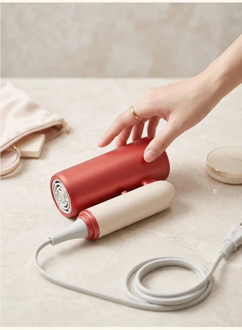 TINSOL Professional Negative Ion Hair Dryer, Constant Temperature Hair Care, Quick Drying, Convenient Foldable Hair Dryer