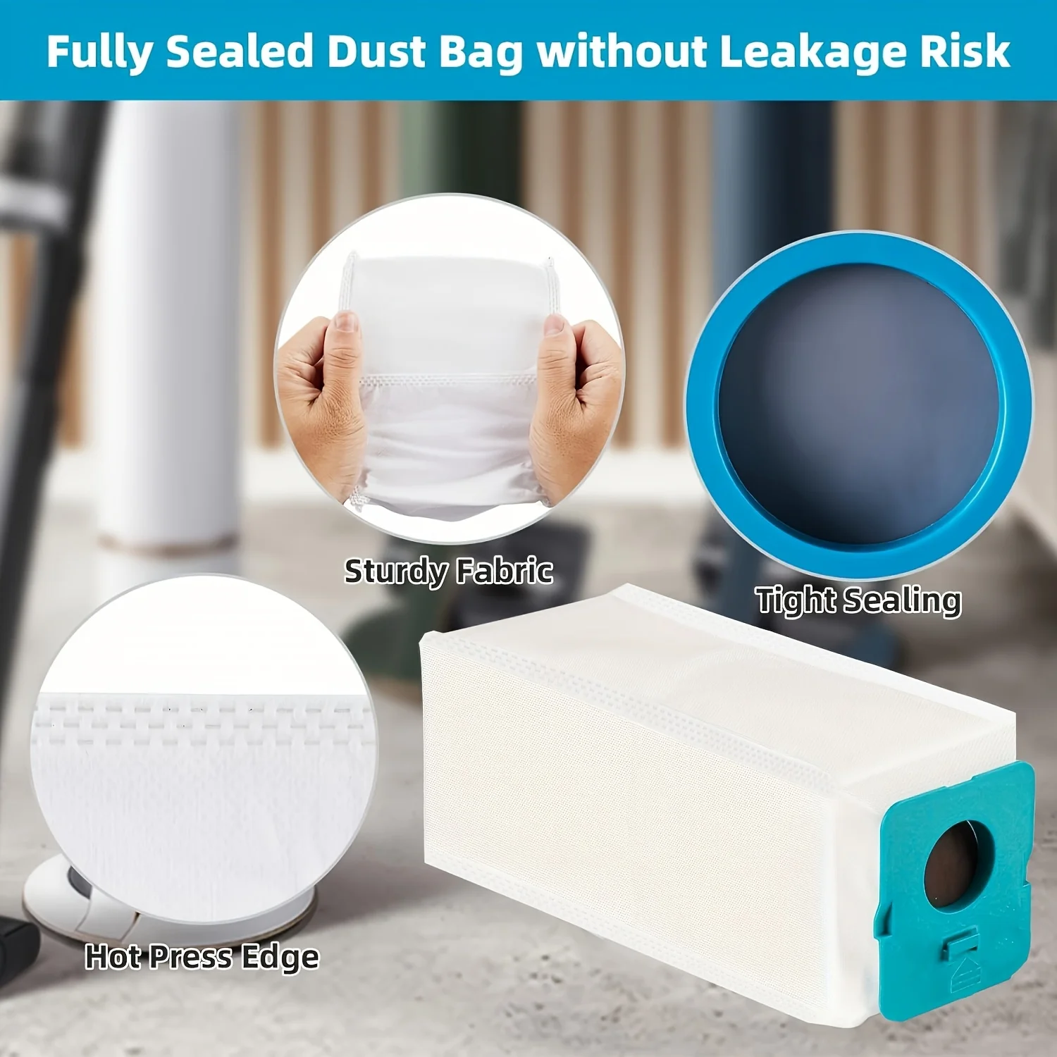 10 Pack VCA-ADB95 Bespoke Jet Clean Station Dust Bag Compatible with Samsung VCA-ADB95 Bespoke Jet Clean Station Vacuum Accessor