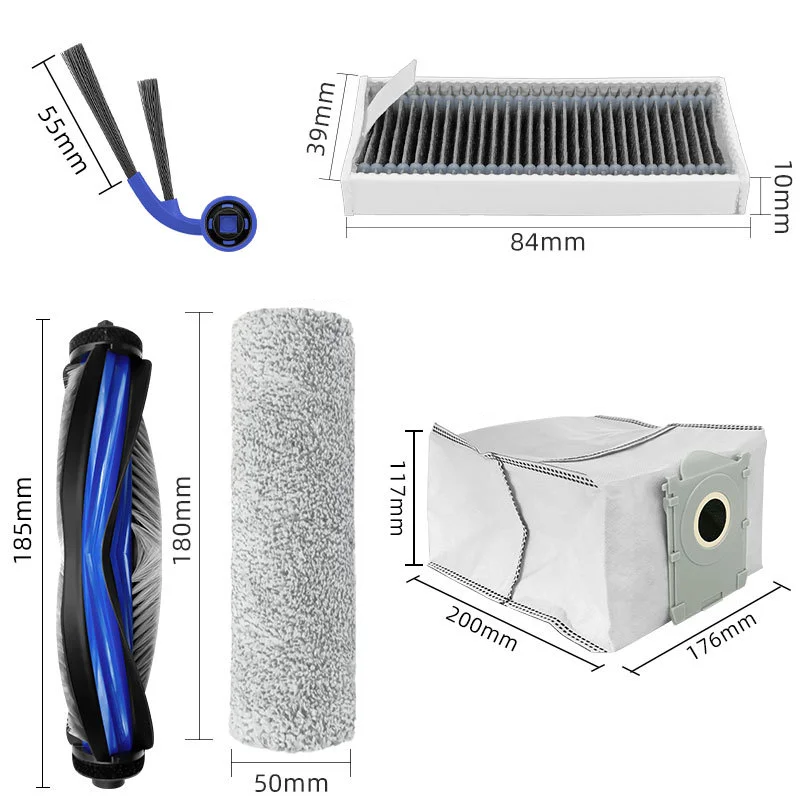 For ECOVACS T80 PRO OMNI / T80 OMNI Robot Vacuum Cleaner Part Main Side Brush Mop Cloth Hepa Filter Dust Bag Parts Accessories