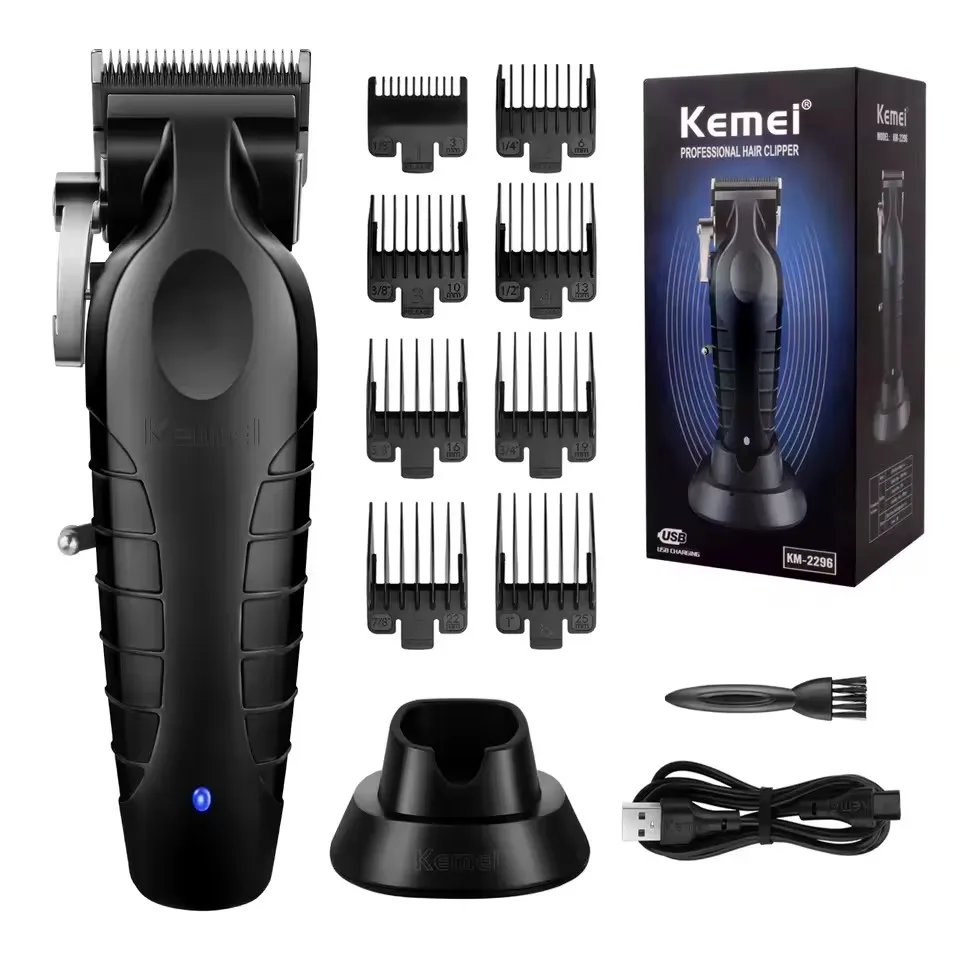 Kemei Professional Hair Clipper Kit KM-2296 KM-2299 KM-2293 Electric Hair Trimmer Male Hair Cutting Machine Mens Trimmer Machine