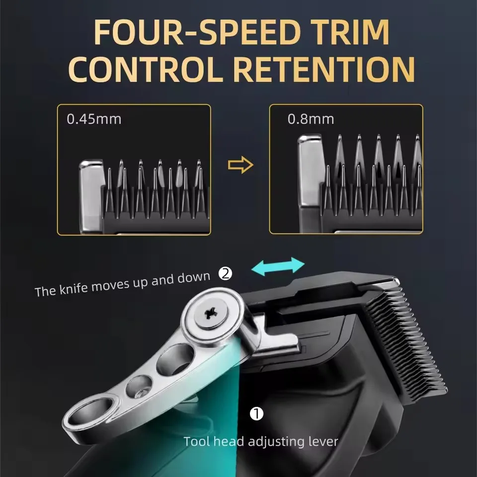 Kemei Professional Hair Clipper Kit KM-2296 KM-2299 KM-2293 Electric Hair Trimmer Male Hair Cutting Machine Mens Trimmer Machine