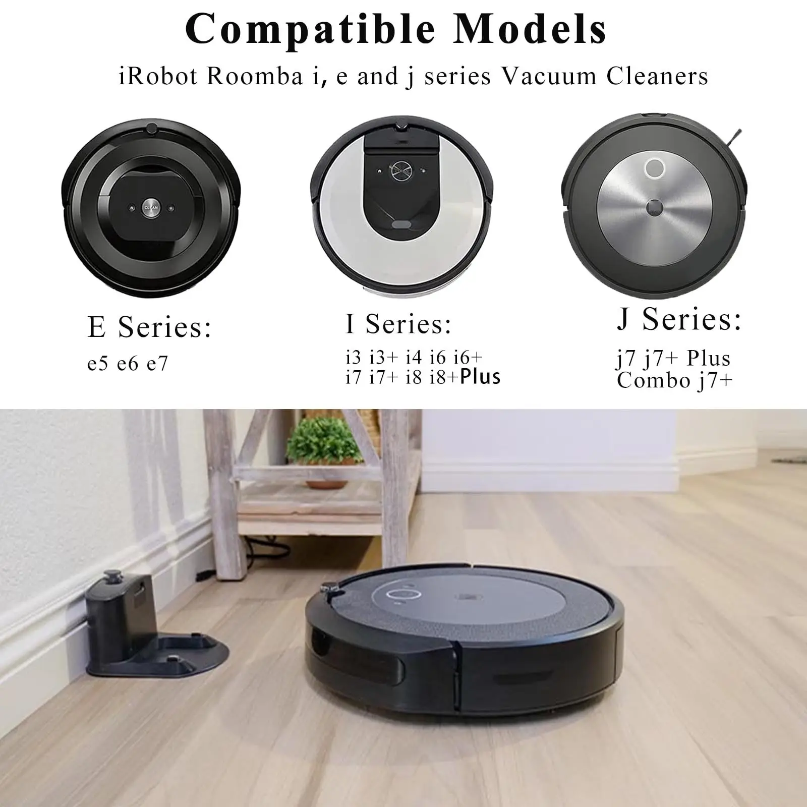 Side Brushes For IRobot Roomba I & J & E Series I1+/I2+/I3+/I4+/I5+/I6+/I7+/I8+/J6+/J7+/J8+/E5/E6 Robot Vacuum Replacement Parts