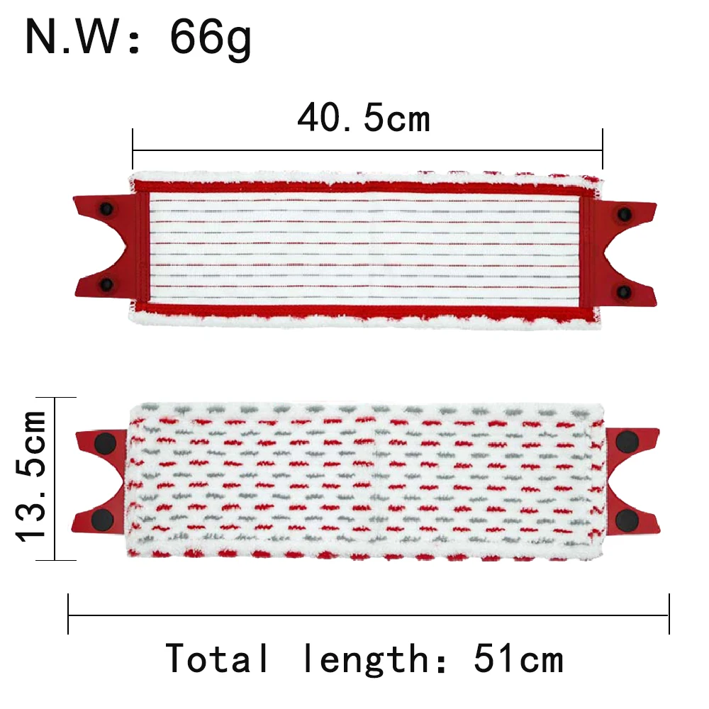 For Vileda UltraMax XL Reusable Flat Spin Mop Cloth Quick Drying Machine Washable Microfiber Floor Mop Pads Accessories51x14cm