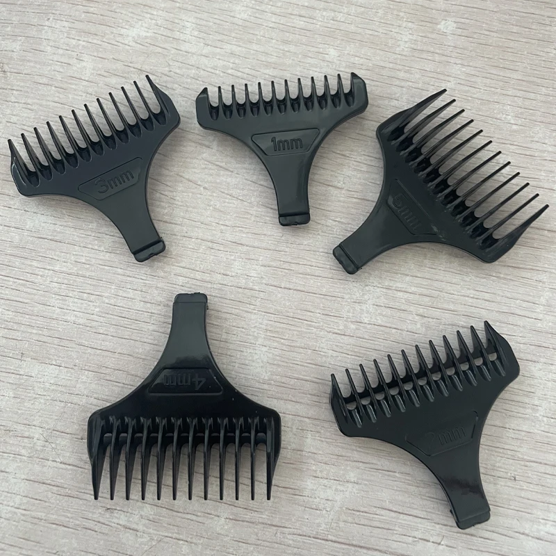 Hair Trimmer Limit Comb Universal Black Guards Hairdresser Hair Cutting Guide for KEMEI KM-2299 KM-2293 1 2 3 4 5mm Comb