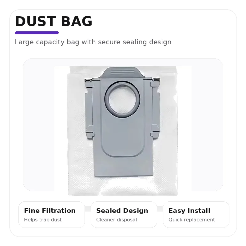 For Roborock S8 Maxv Ultra Vacuum Cleaner Accessories Mian Brush Side Brush Mop Pads Cloth Dust Bag Hepa Filter Spare Parts