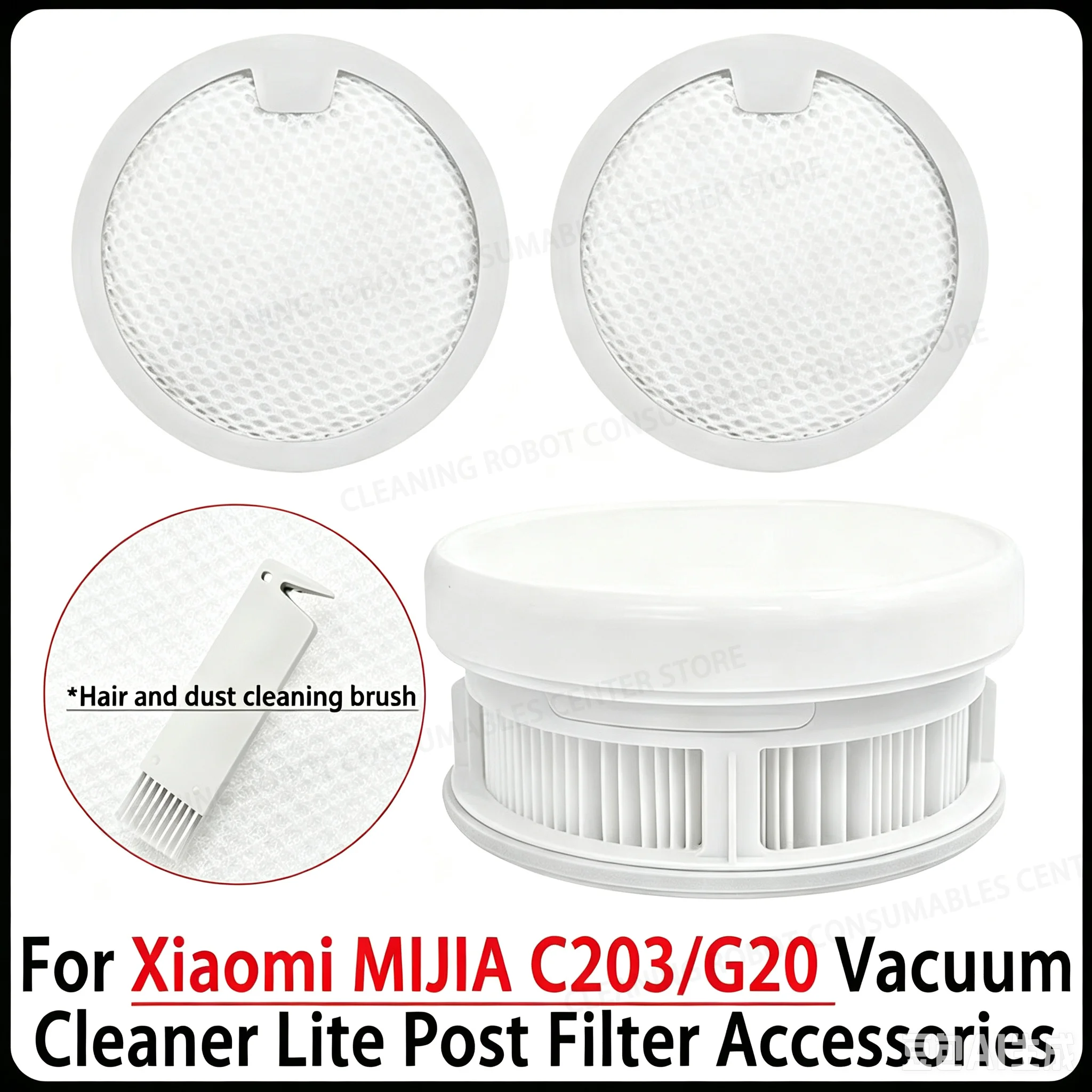 For Xiaomi MIJIA G20 Lite/C203 Cordless Vacuum Cleaner Post Filter Accessories Pre Filter Vacuum Cleaner Spare Part.
