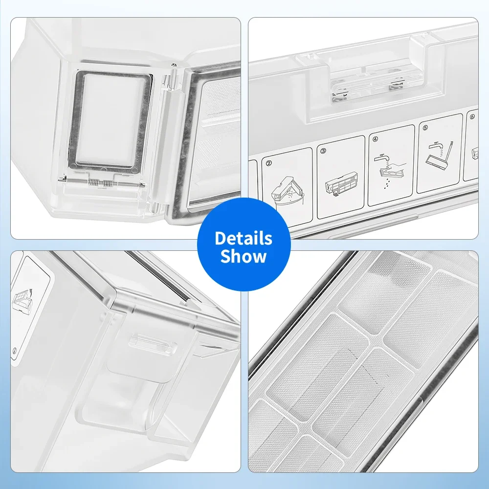 For Dreame L10S Ultra/X10/S10/S10 Pro Dust Box and Filter Accessories For Xiaomi Mijia B116 B101CN X10+ X20+ C102 Spare Parts