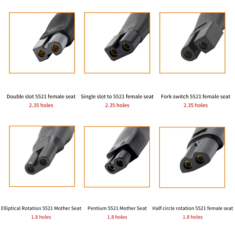 8 PCS USB Adapter Cable DC Converter Universal For All Kinds Of Electric Shaver Hair Clippers Power Cord 5V Replacement Charger