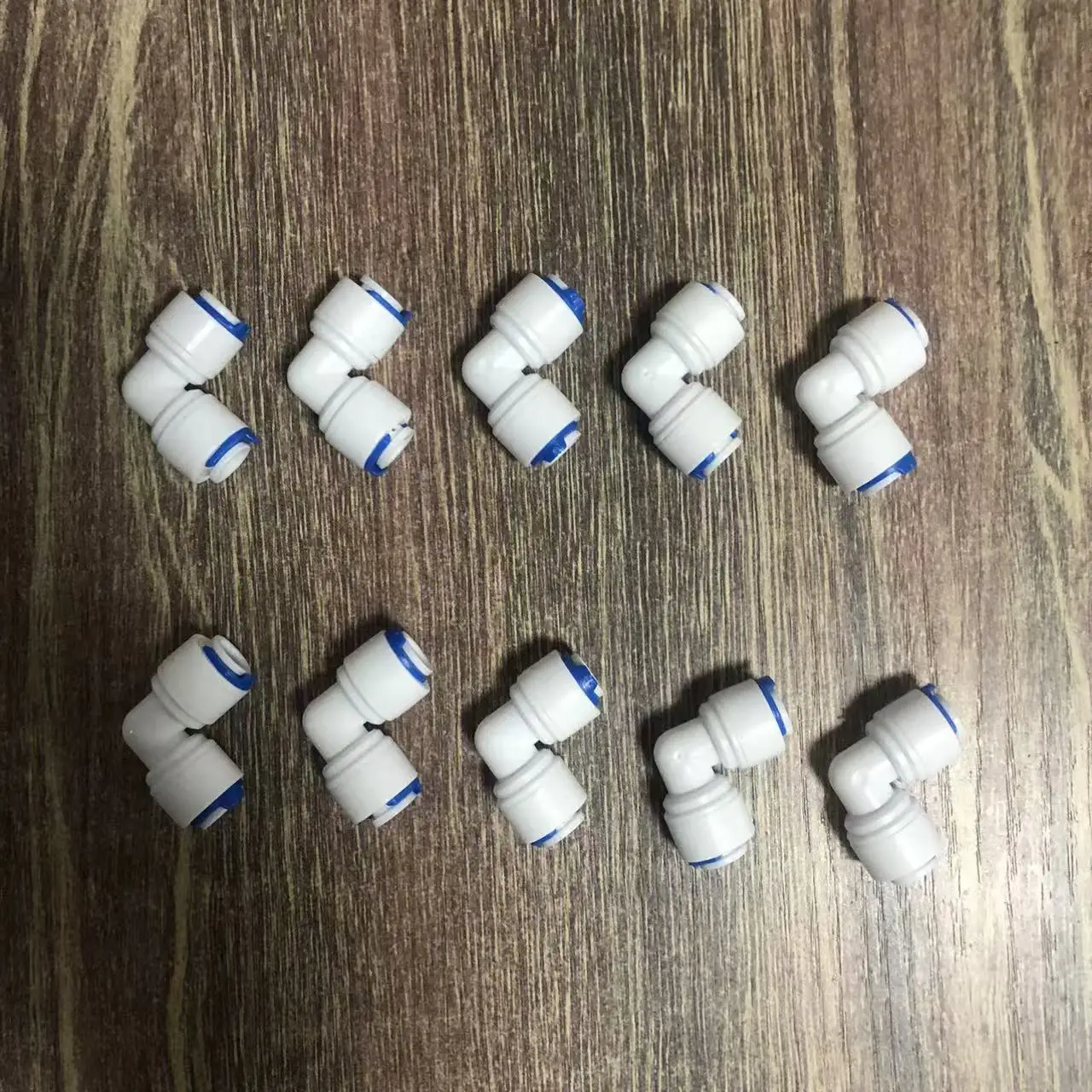 1/4 inch Tube to 1/4 inch Tube Push Fit Elbow Quick Connect for RO Water System Set Of 10