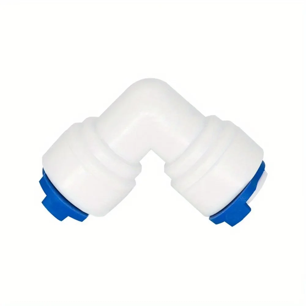 1/4 inch Tube to 1/4 inch Tube Push Fit Elbow Quick Connect for RO Water System Set Of 10
