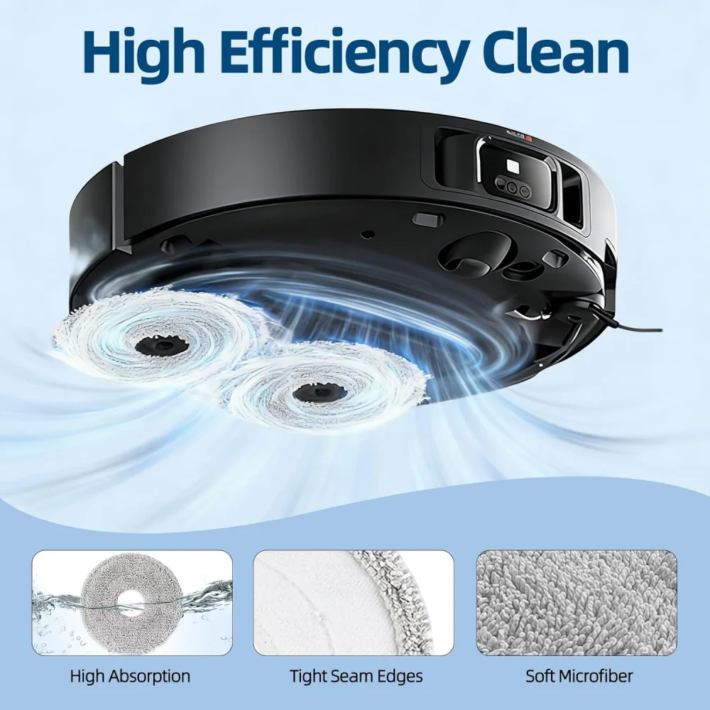Original Mop Pads for Dreame L40 Ultra/L10S Ultra/X40 Ultra/L10s Pro Ultra Heat/L20 Ultra/L10S Plus/X30 Ultra/X40 Master(4-pack)