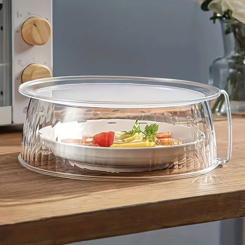 Multifunctional Microwave Splash Guard - Heat Resistant 200 ° C, 360 ° Splash-Proof, Stacking Design, Food Insulation Cover
