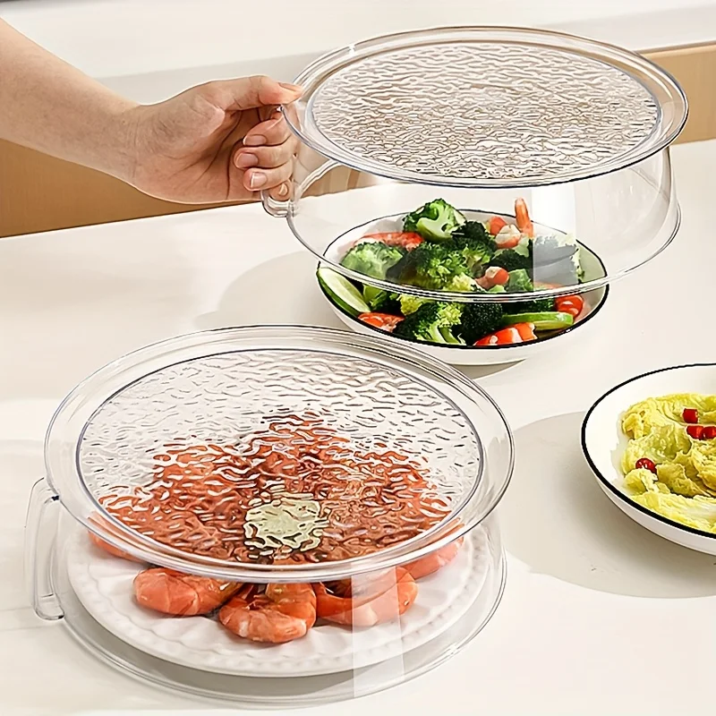 Multifunctional Microwave Splash Guard - Heat Resistant 200 ° C, 360 ° Splash-Proof, Stacking Design, Food Insulation Cover