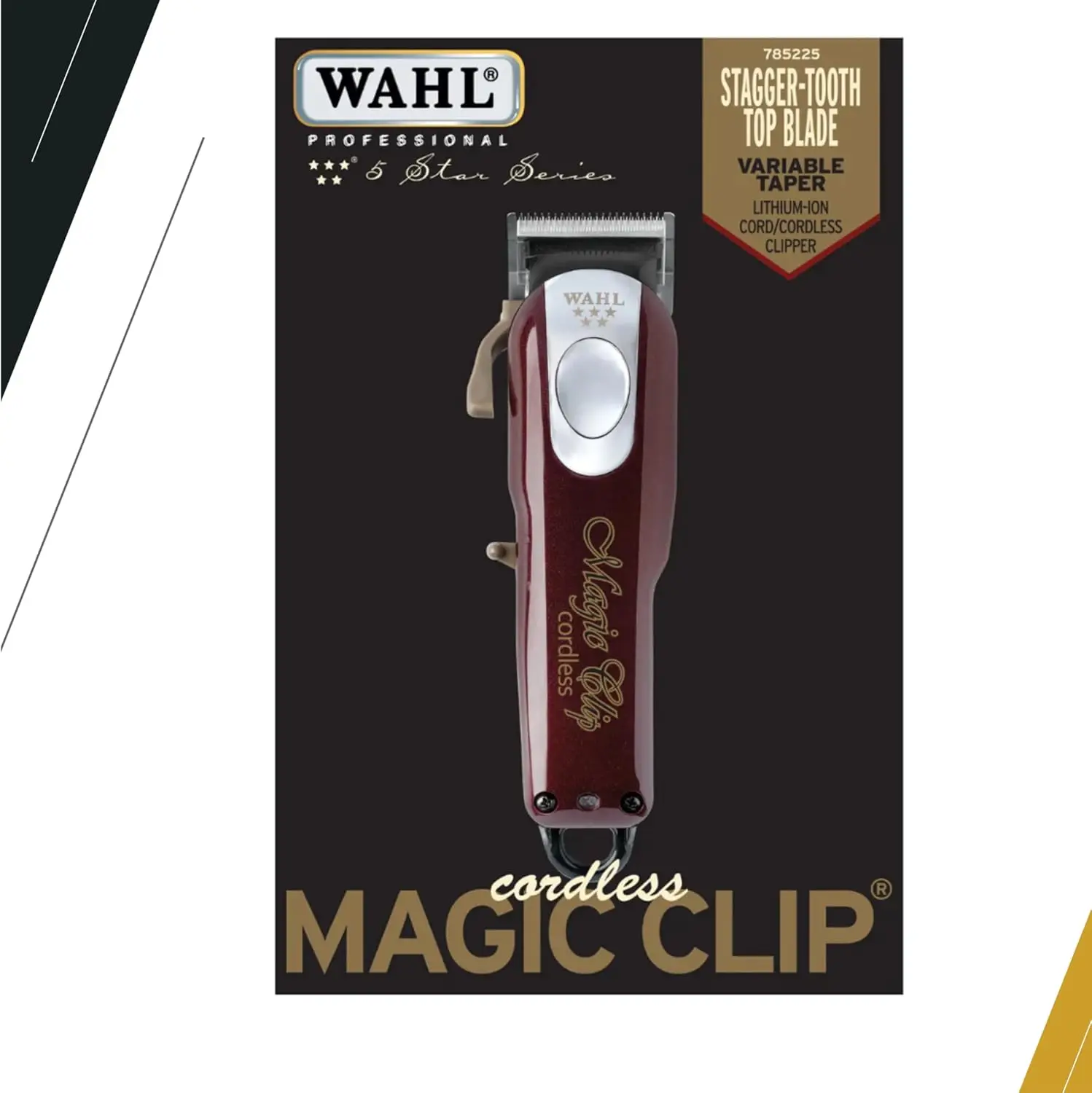 Original Wahl Professional 5-Star Metal Series Cordless Senior Clipper for Professional Barbers and Stylists Hair Clipper