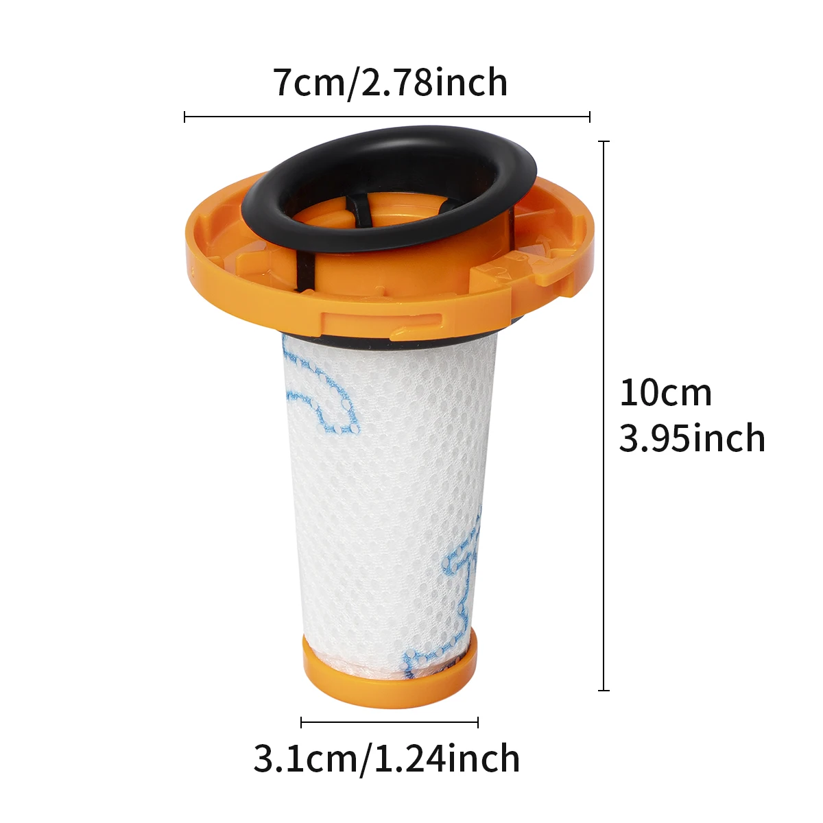 RH2099WO HEPA Filter For Rowenta X-Force Flex 9.60, X-Pert 7.60, X-Nano Vacuum Cleaner RH2037WO RH2039WO, ZR009010 ZR009012