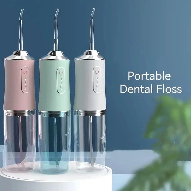 Electric Oral Irrigator Portable Water Flosser 220ML 3-Mode Tooth Pick Cleaner Waterpulse