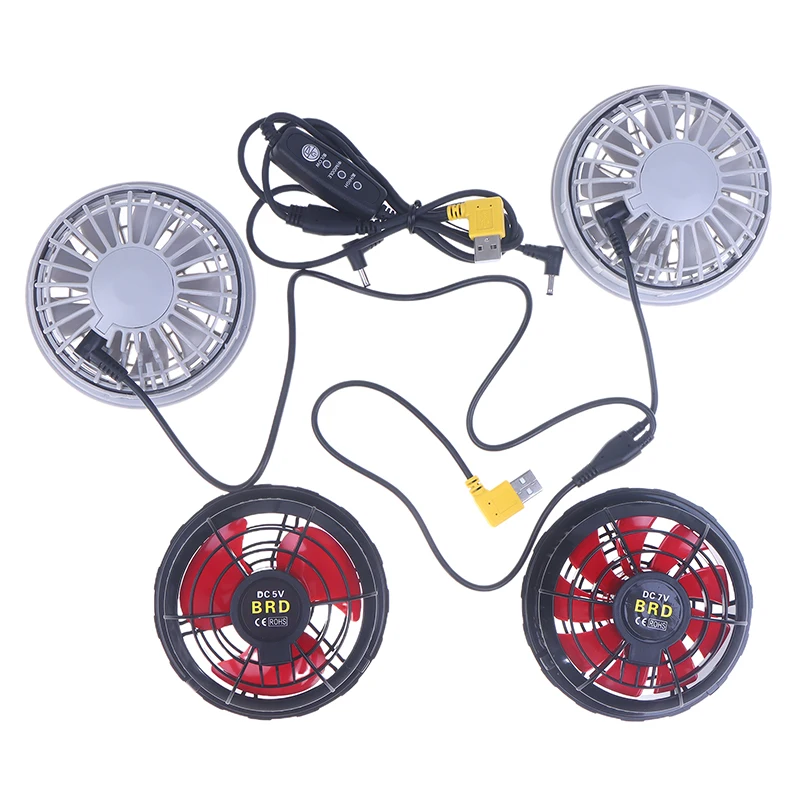 Labor Protection Clothing 3-Speed Speed Regulation USB Fan And Connection Cable Accessories Cooling Air Conditioning Coat Fan