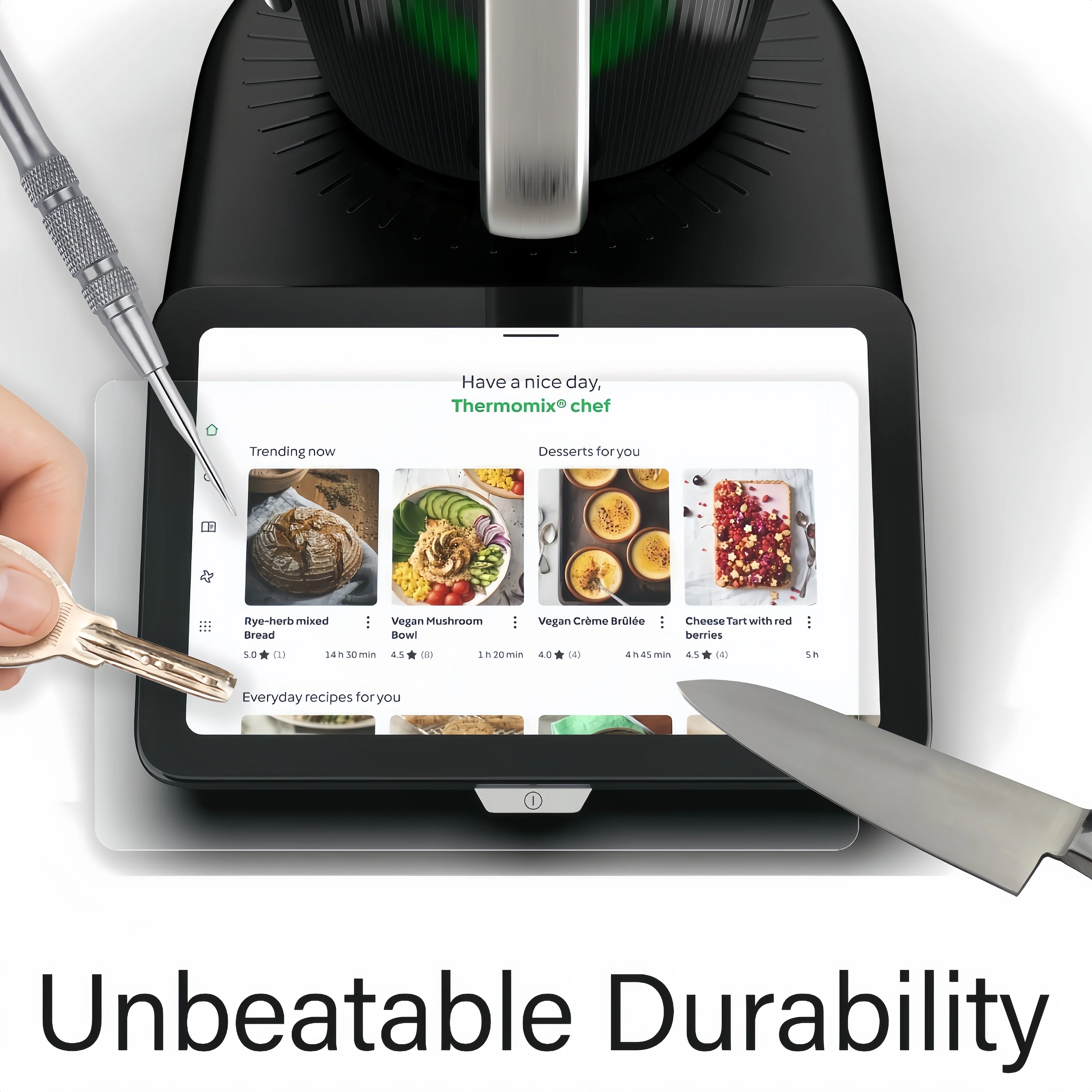 2PCS Compatible with Thermomix TM7/TM6 Screen Protector High-Alumina Tempered Glass Blender Kitchen Accessories Protective Film