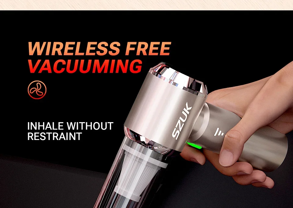 SZUK 985000Pa Car Vacuum Cleaner Portable Handheld Wireless Strong Suction Car Cleaner Cleaning Machine Mini Vacuum Cleaner