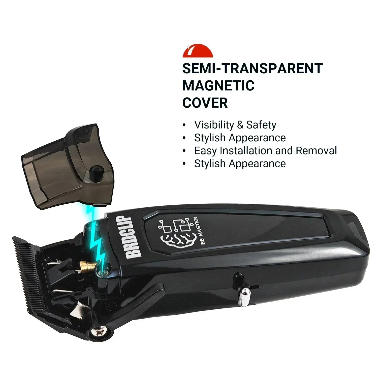 BRD 106 107 609 Professional Electric Hair Clipper Hair Trimmer DLC Blade with Base 7500RPM 8000RPM 7000RPM Barber Set BRDCLIP