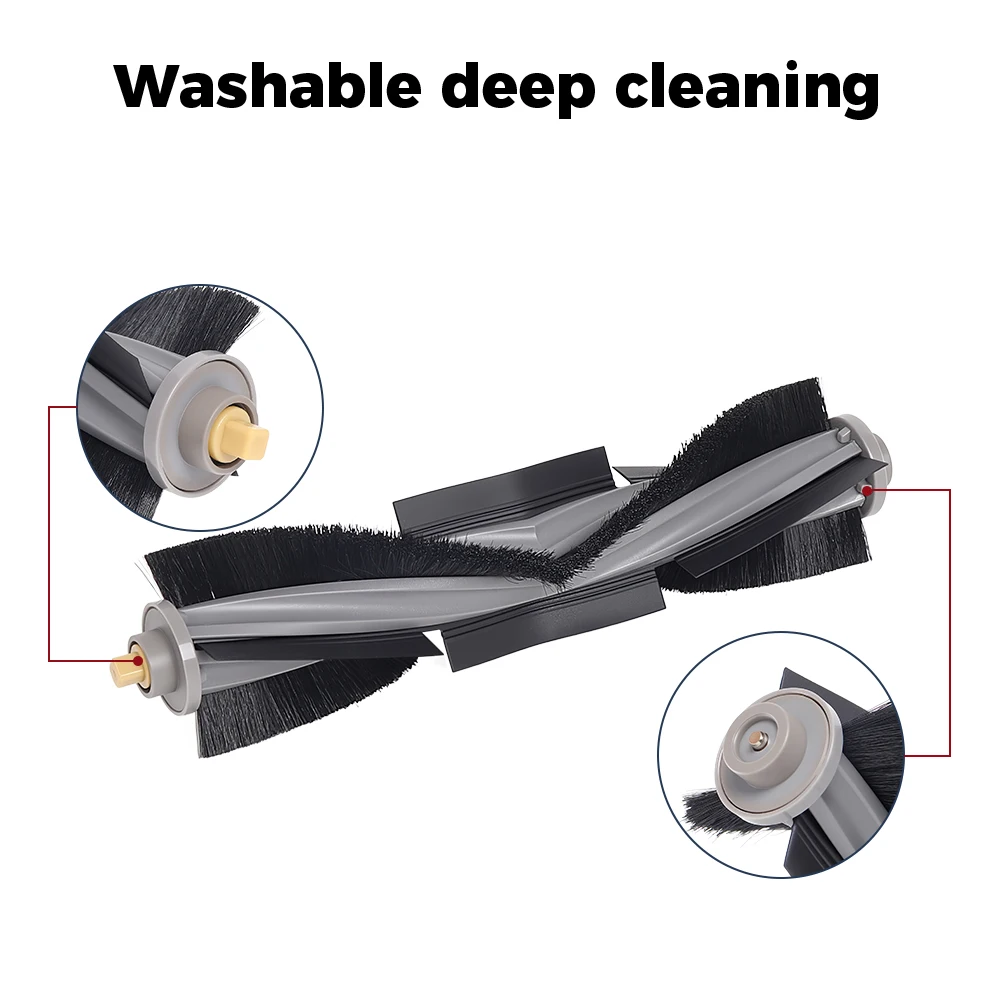Main Brushes For Ecovacs Deebot T10 OMNI/TURBO/MAX/X1 Omni /TURBO/MAX/T20/T20 PRO PLUS/X1S PRO Robot Vacuum Cleaner Replacement