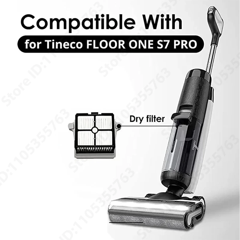For Tineco Floor ONE S7/Floor One S7 Pro/ 3.0 Cordless Vacuum Cleaner Roller Brush HEPA Filter Spare Parts Kit Accessories