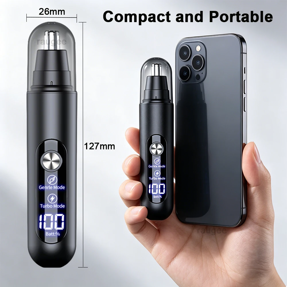 Nose Hair Trimmer for Men Mini Nose Hair Clipper Electric Nose Hair Remover USB Rechargeable Portable Nose and Ear Hair Trimmer