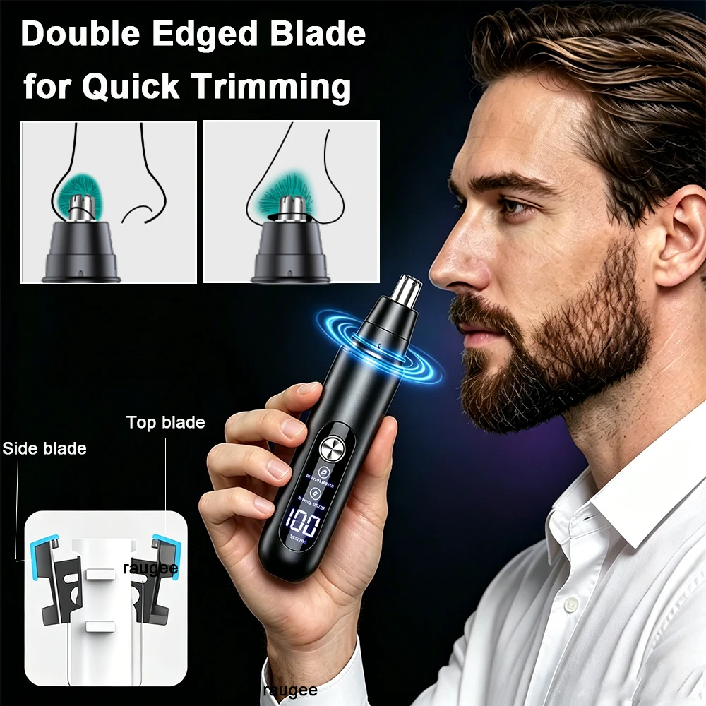 Nose Hair Trimmer for Men Mini Nose Hair Clipper Electric Nose Hair Remover USB Rechargeable Portable Nose and Ear Hair Trimmer