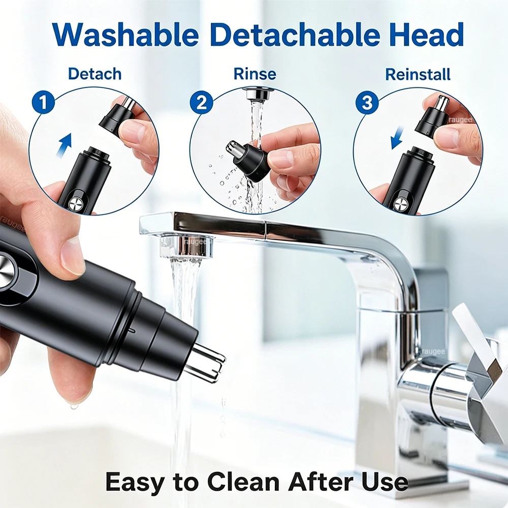 Nose Hair Trimmer for Men Mini Nose Hair Clipper Electric Nose Hair Remover USB Rechargeable Portable Nose and Ear Hair Trimmer