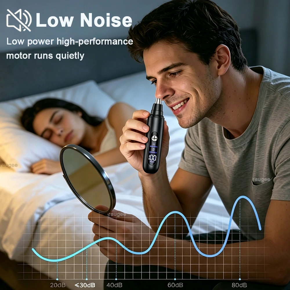 Nose Hair Trimmer for Men Mini Nose Hair Clipper Electric Nose Hair Remover USB Rechargeable Portable Nose and Ear Hair Trimmer